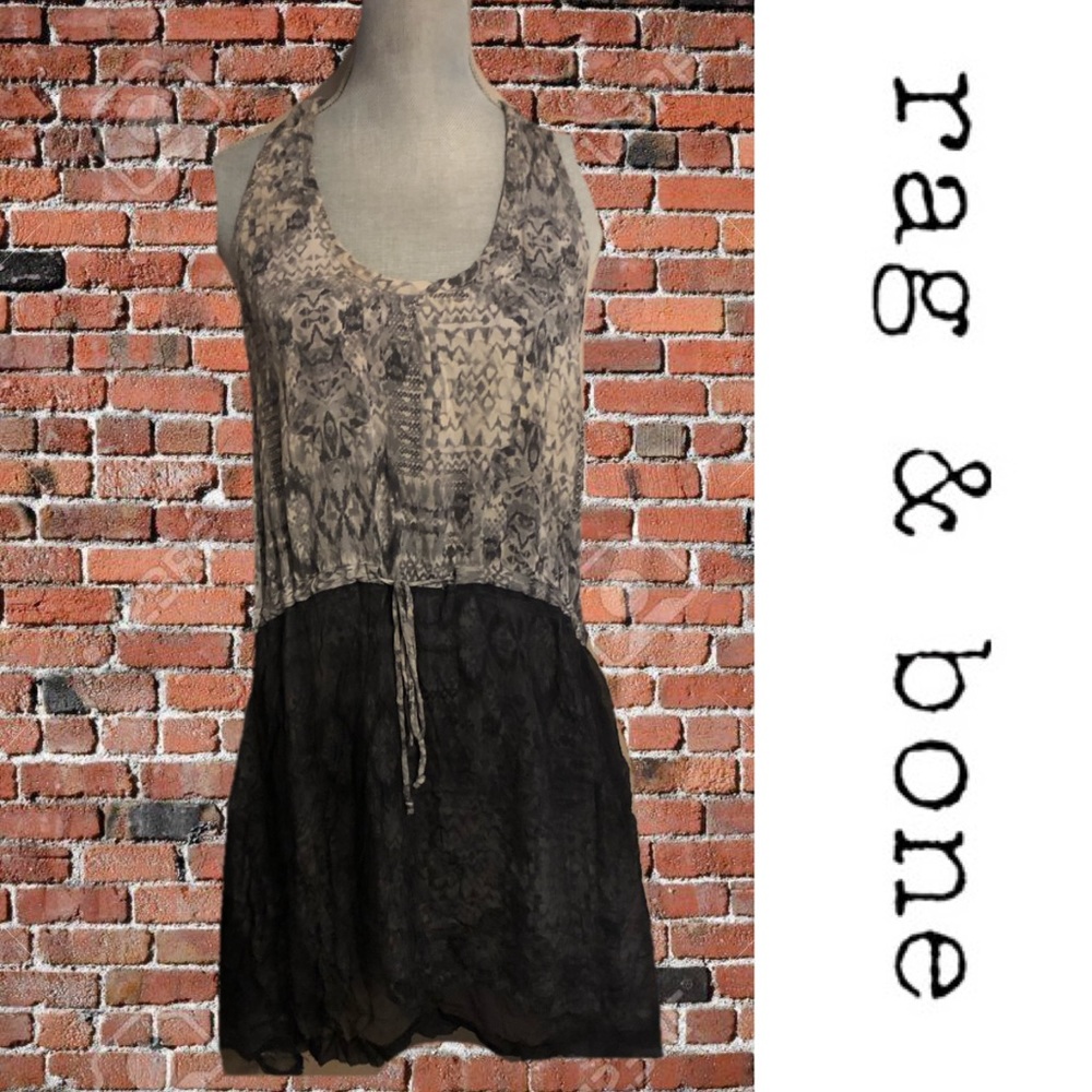 Rag & Bone Snake and Black Silk Dress